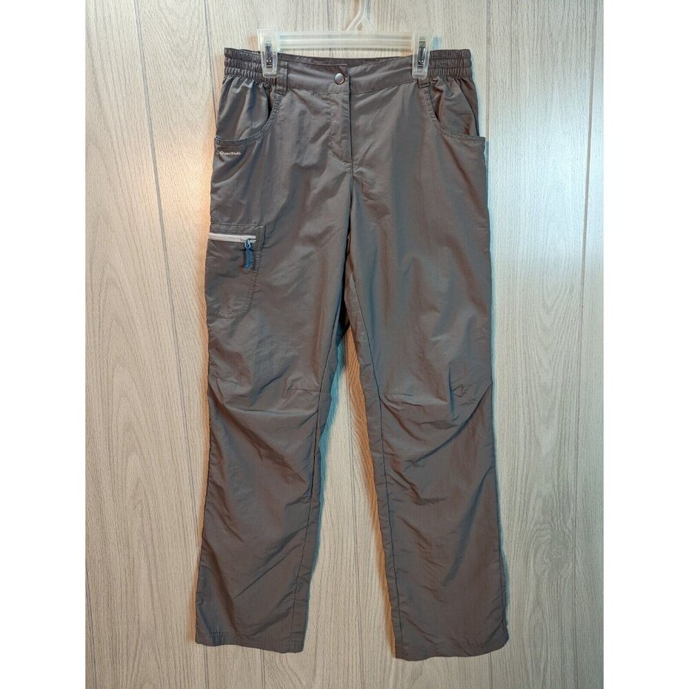 Kids Decathlon Quechua Ski Pants Salopettes Trouser Junior Light gray Small